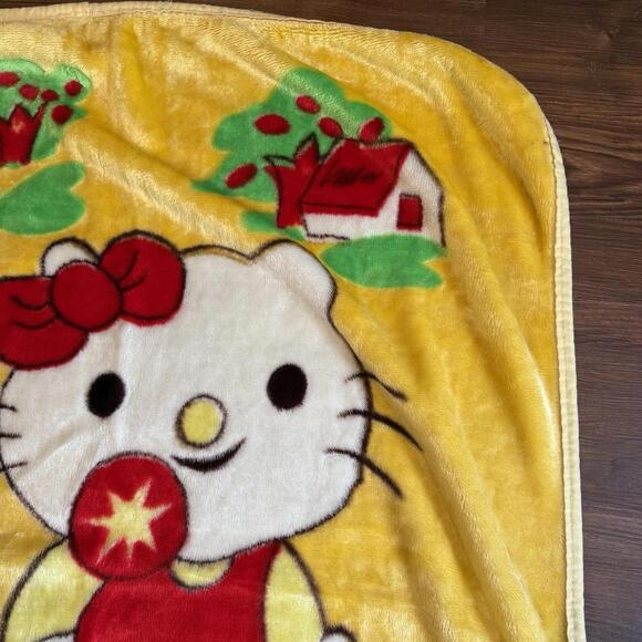 Vintage Ultra RARE 70s/80s MIMIKITTY Hello Kitty Baby‎ Blanket Size 42”x52” - Picture 2 of 9